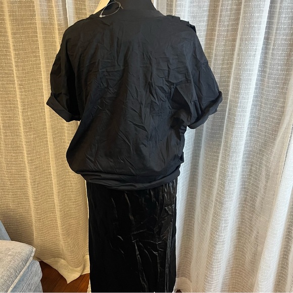 3.1 Phillip Lim Black Midi Dress with White Lace Detail - Picture 7 of 12